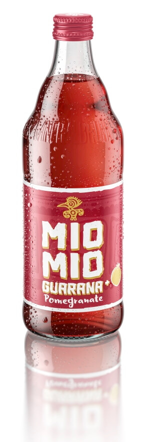 Mio Mio Guarana Pomegranate in der 0,5l Glas Mehrwegflasche 